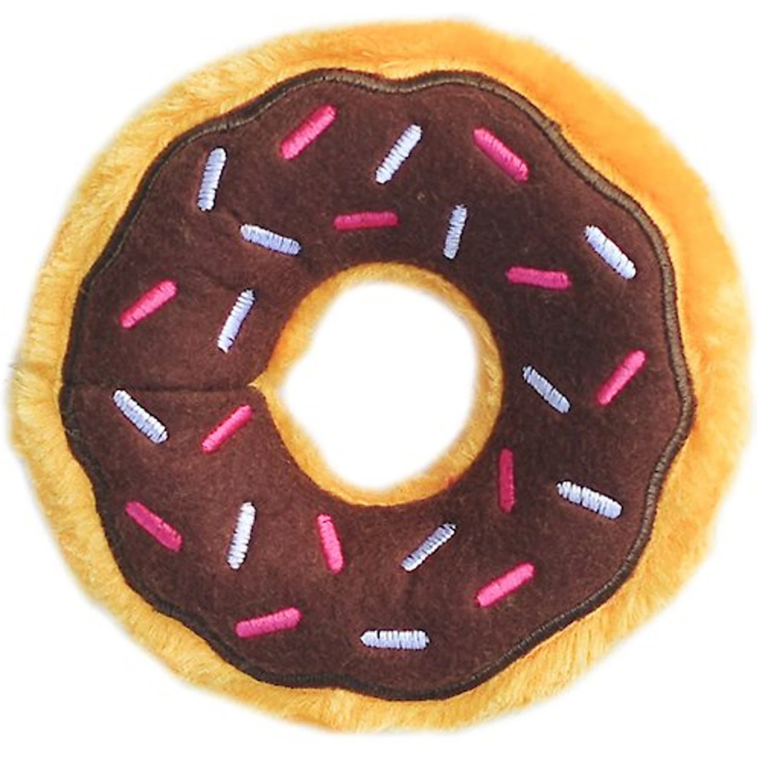 ZippyPaws Mini Donutz Squeaky Plush No Stuffing Dog Toy