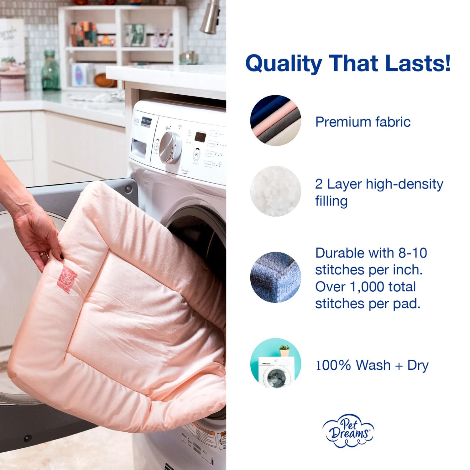 Pet Dreams Sleep-eez Plush Reversible Dog Crate Mat - Image 4