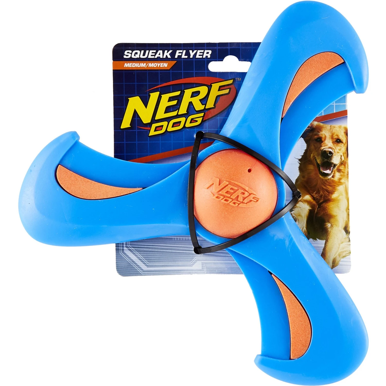Nerf Dog Squeak Flyer Dog Toy - Image 4