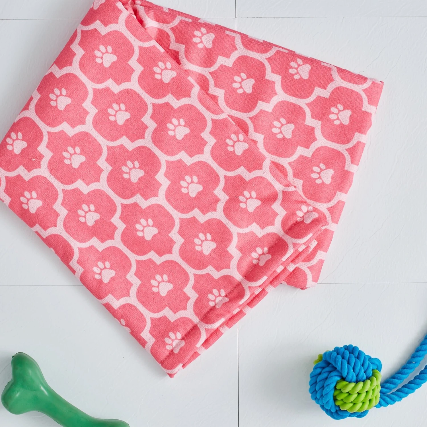 Bone Dry Printed Moroccan Microfiber Dog & Cat Bath Towel - Image 3