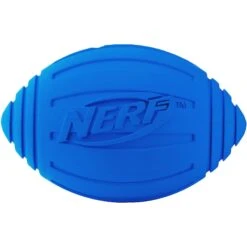 Nerf Dog Ridged Squeak Football Dog Toy, Large