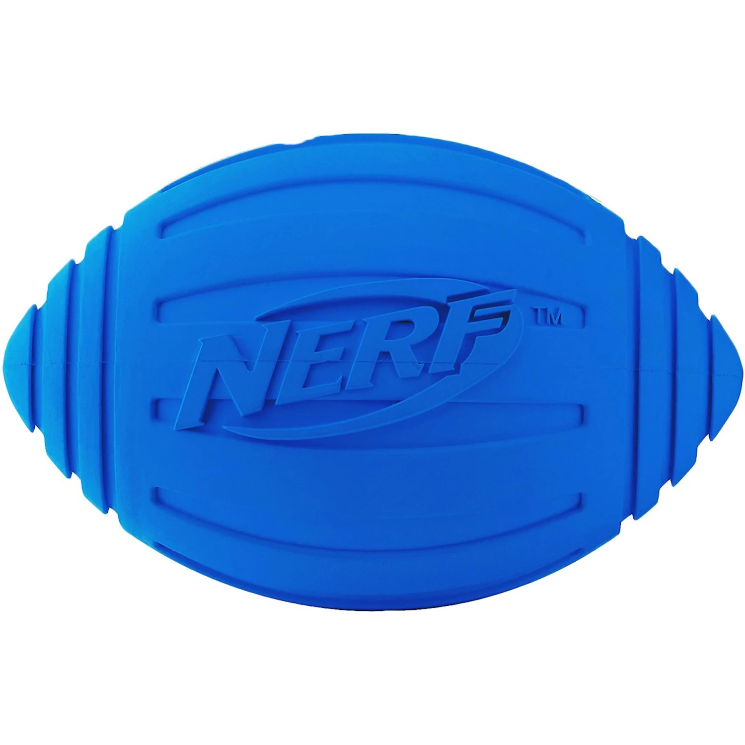 Nerf Dog Ridged Squeak Football Dog Toy, Large