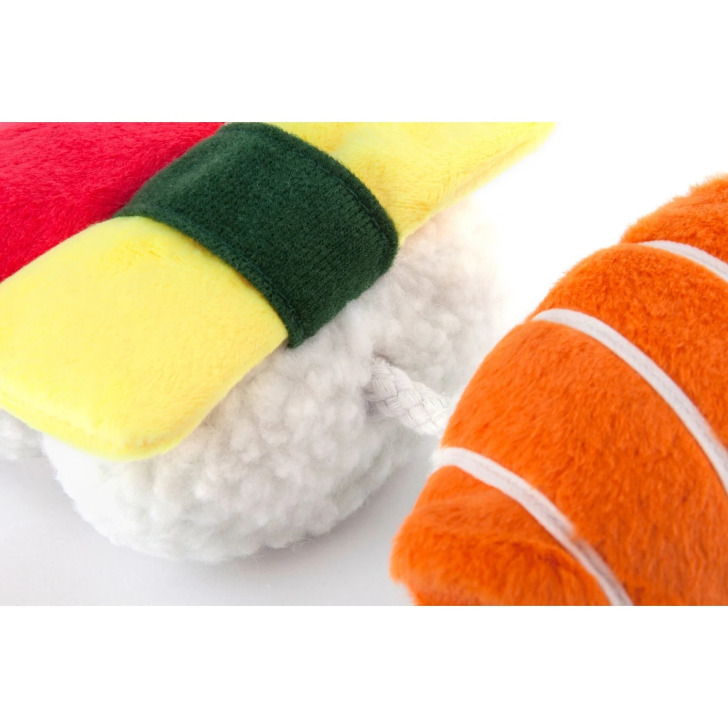 P.L.A.Y. Pet Lifestyle And You International Classic Food Sushi Squeaky Plush Dog Toy - Image 2