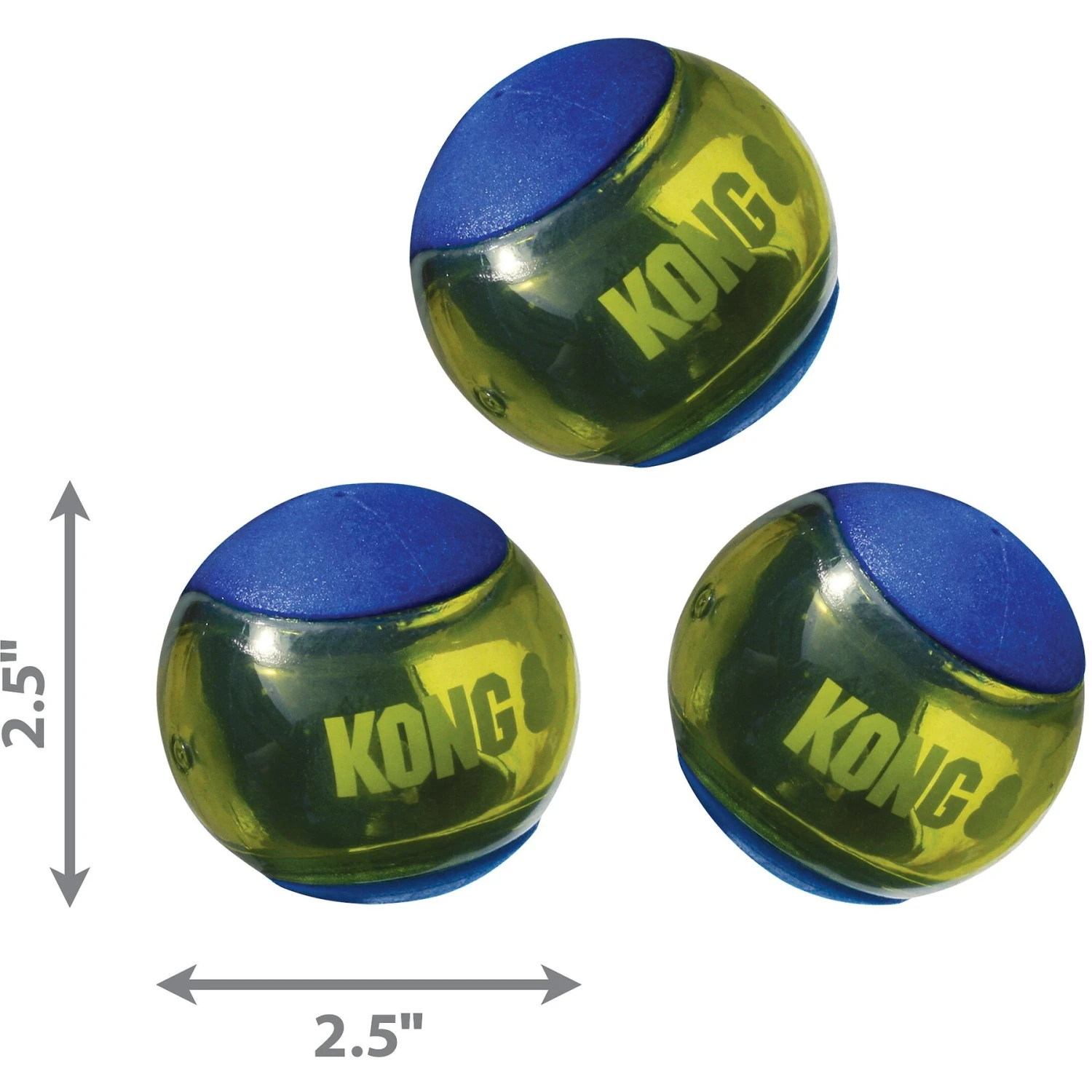 KONG Squeezz Action Ball Dog Toy - Image 3