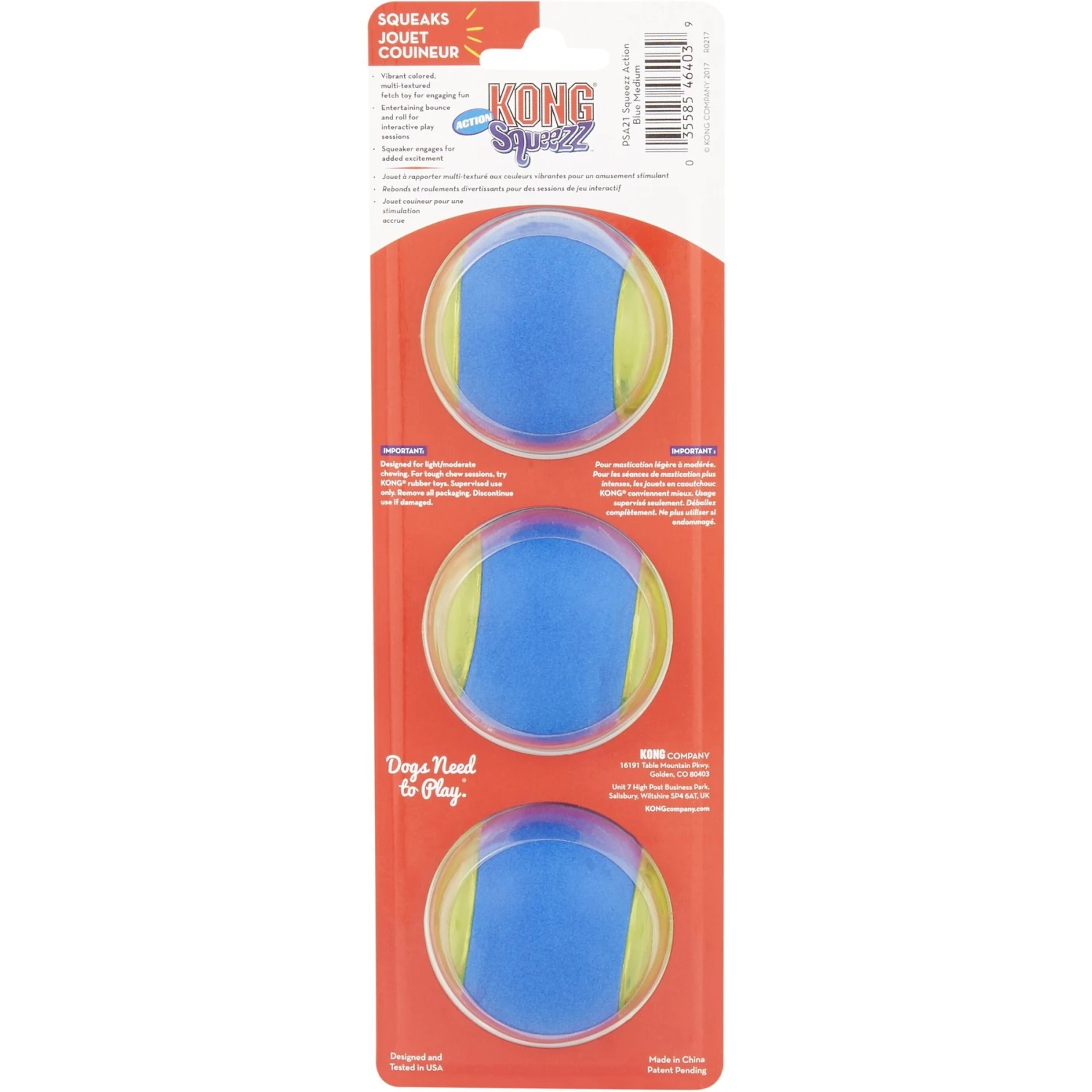KONG Squeezz Action Ball Dog Toy - Image 6