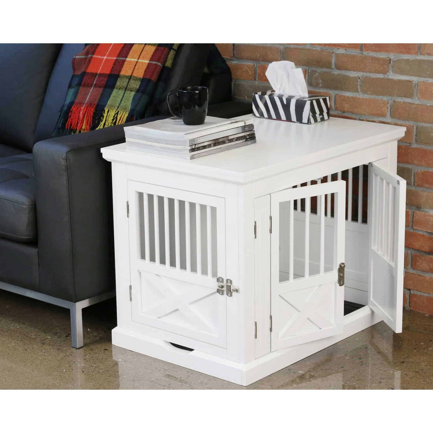 Merry Products 3-Door Furniture Style Dog Crate - Image 5