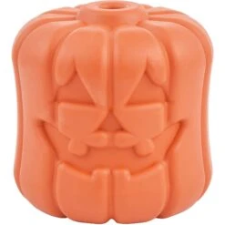 Frisco Halloween Pumpkin Rubber Treat Dispenser Dog Toy, Medium/Large