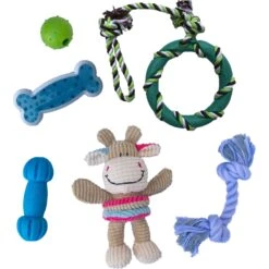 Rocket & Rex Puppy Chew Toy Variety Pack For Small To Medium Breeds