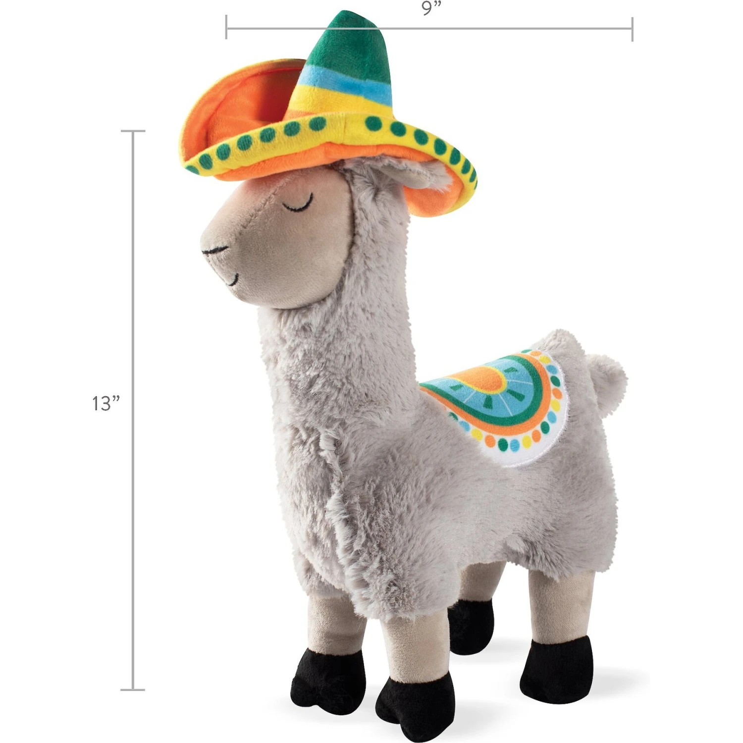 Pet Shop By Fringe Studio Nacho Fiesta Llama Squeaky Plush Dog Toy - Image 2