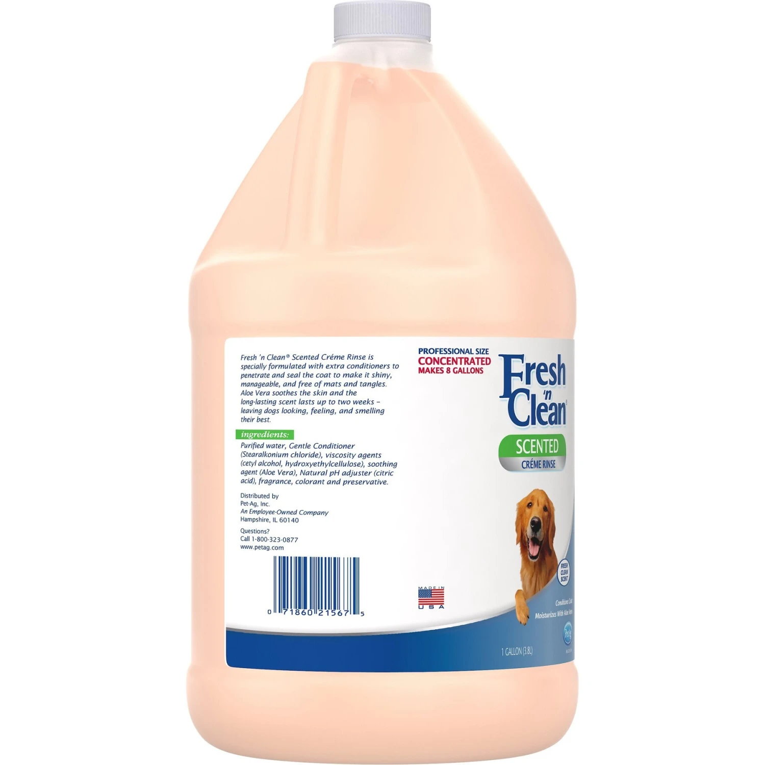 PetAg Fresh 'n Clean Creme Dog Rinse 8:1 Concentrate - Image 2