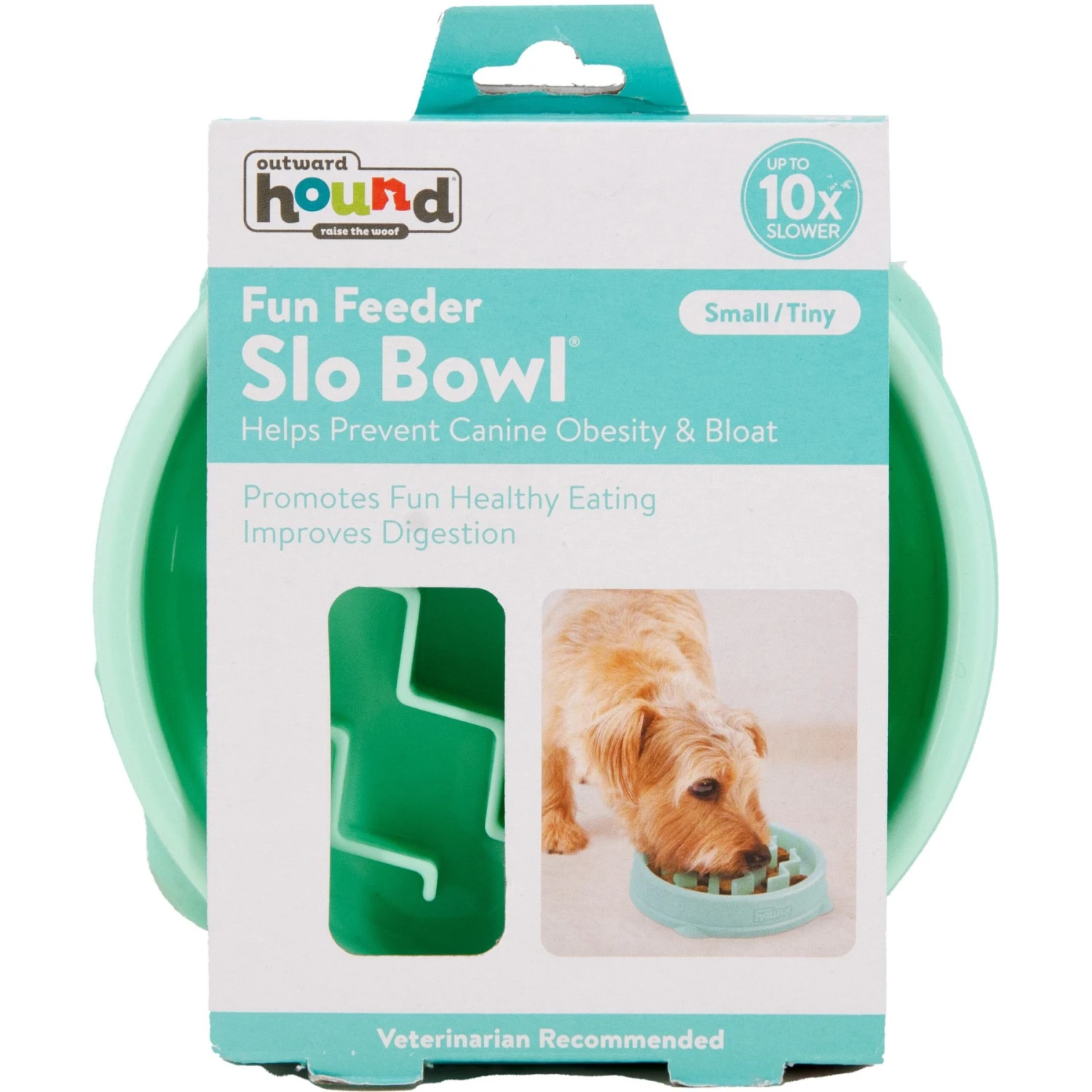 Outward Hound Non-Skid Plastic Slow Feeder Dog Bowl - Image 7