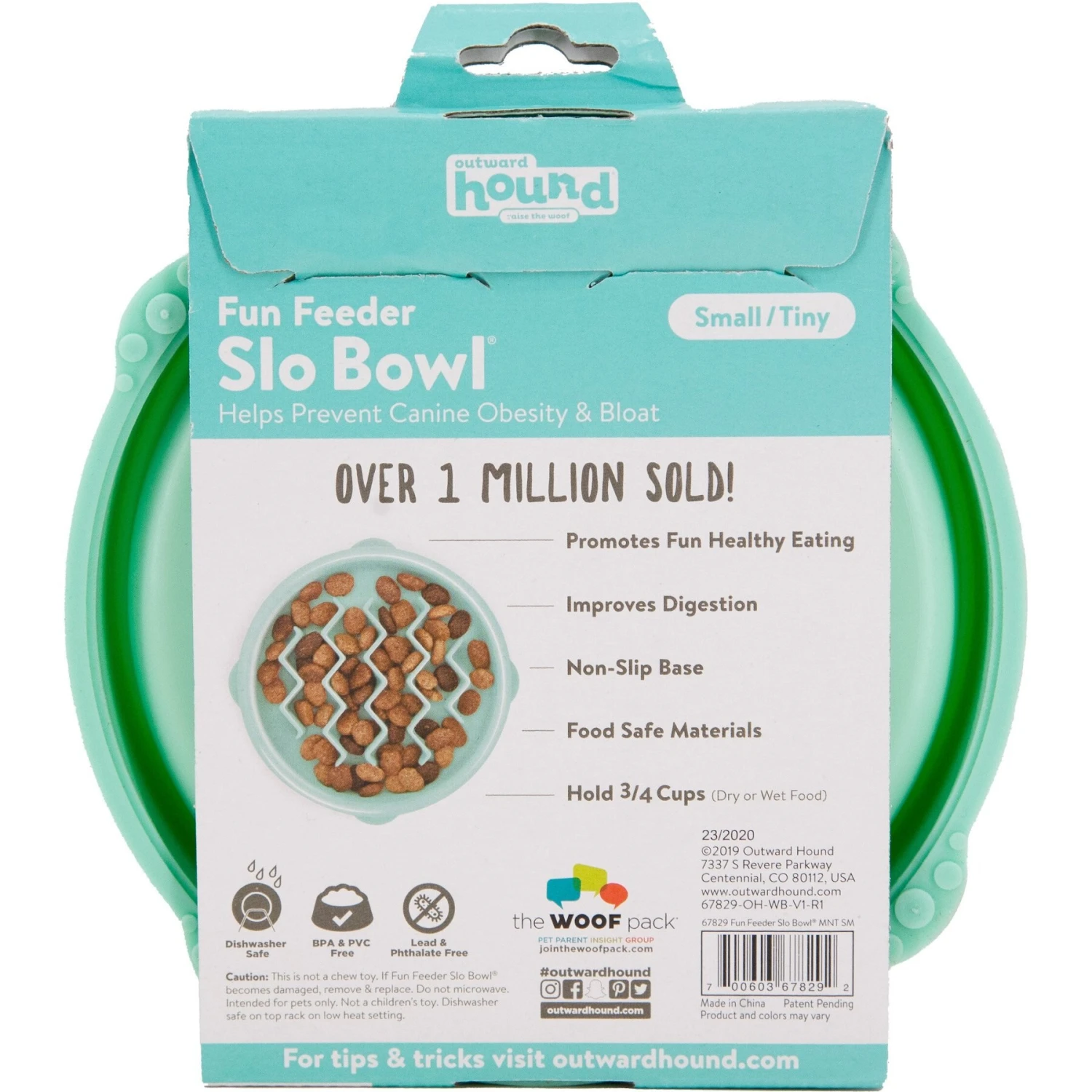 Outward Hound Non-Skid Plastic Slow Feeder Dog Bowl - Image 8