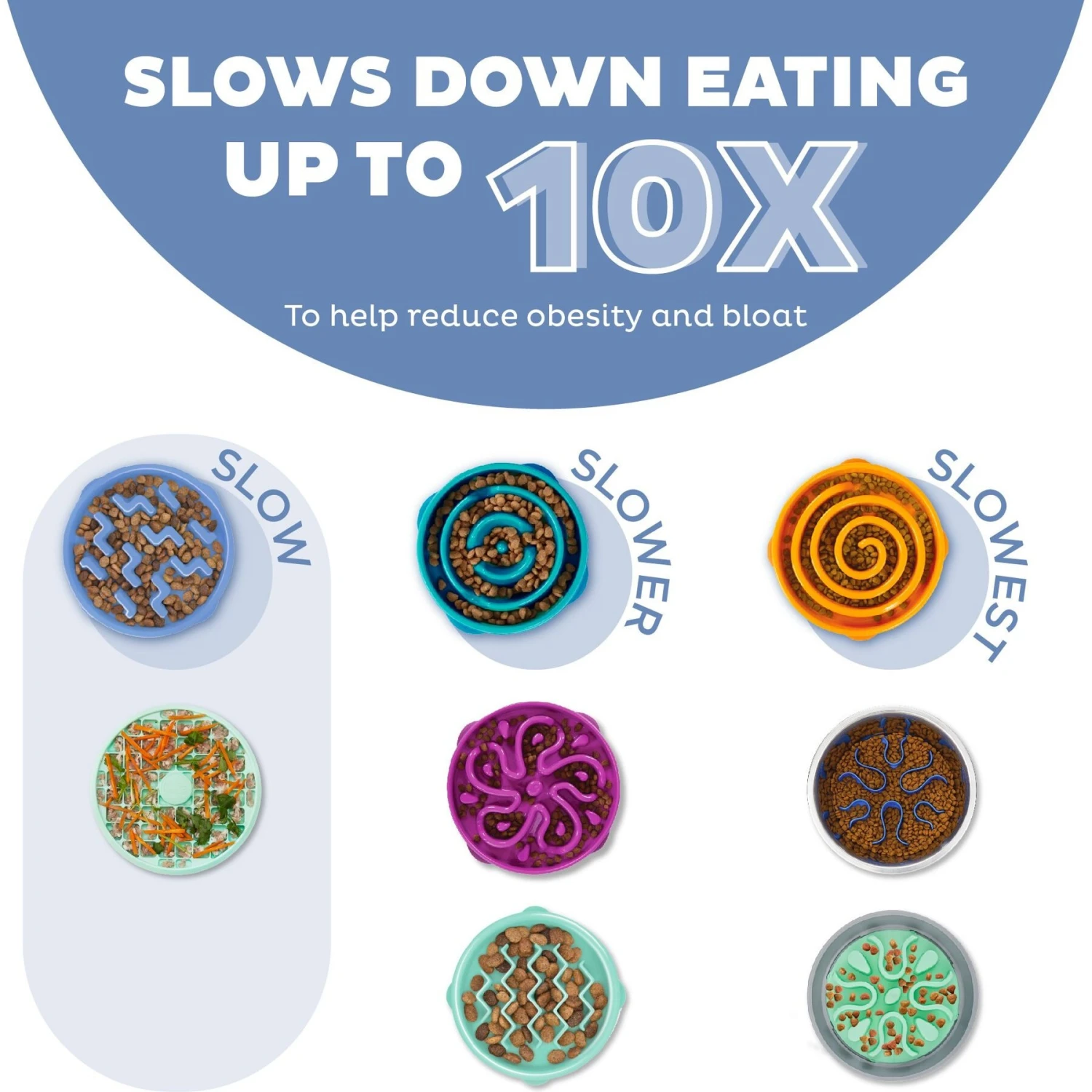 Outward Hound Fun Feeder Slow Feeder Dog Bowl - Image 2