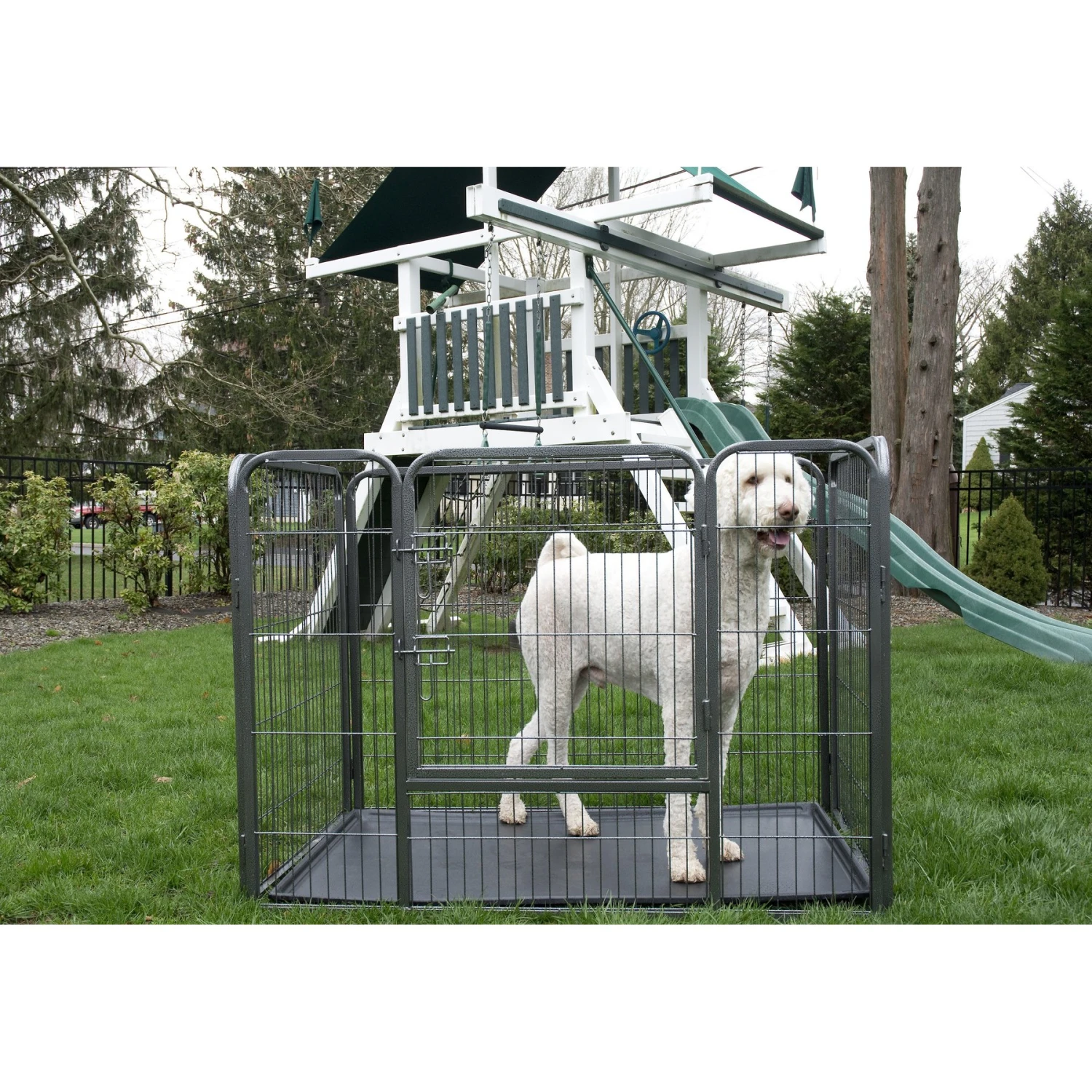 Iconic Pet Heavy Duty Rectangular Wire Dog Playpen - Image 3