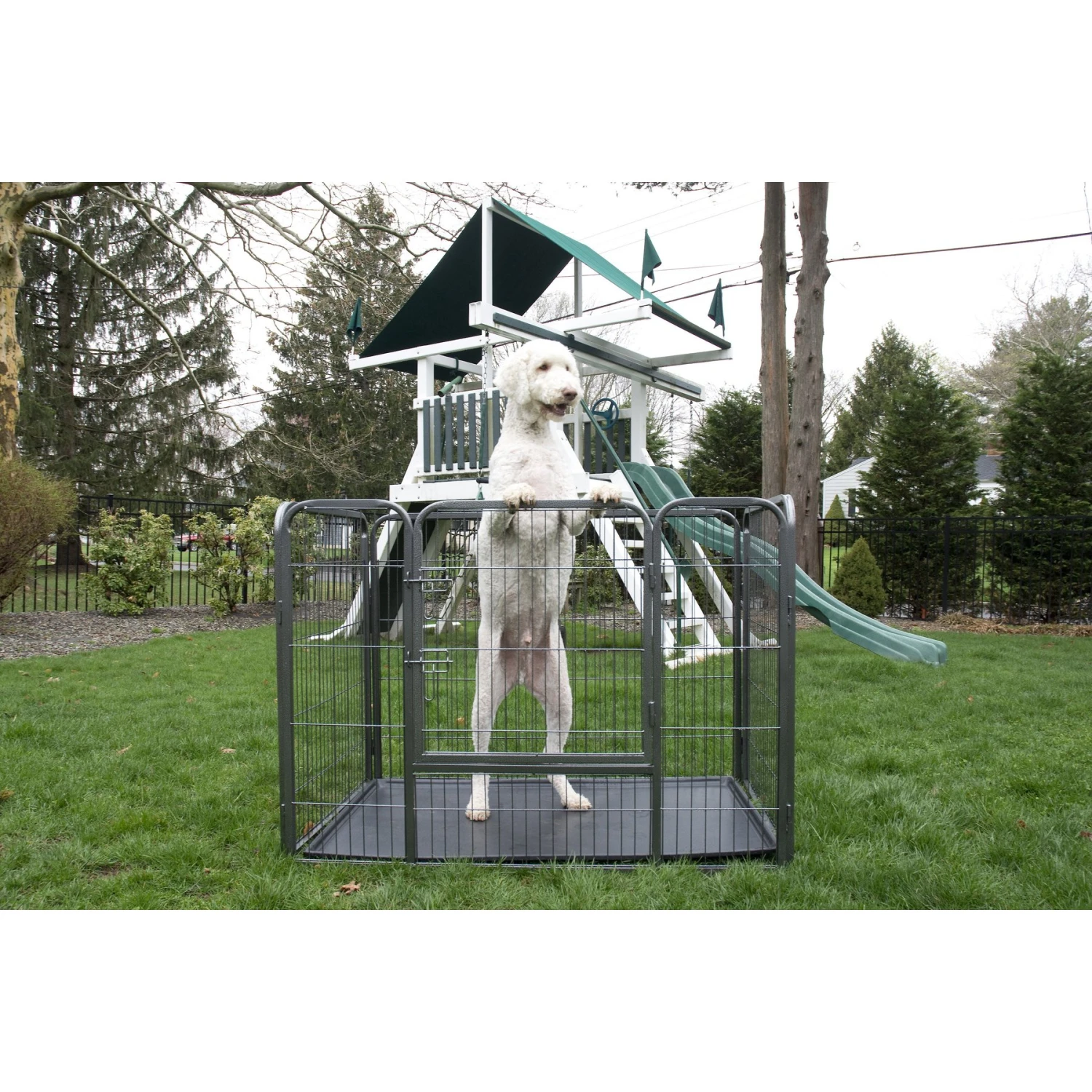 Iconic Pet Heavy Duty Rectangular Wire Dog Playpen - Image 4