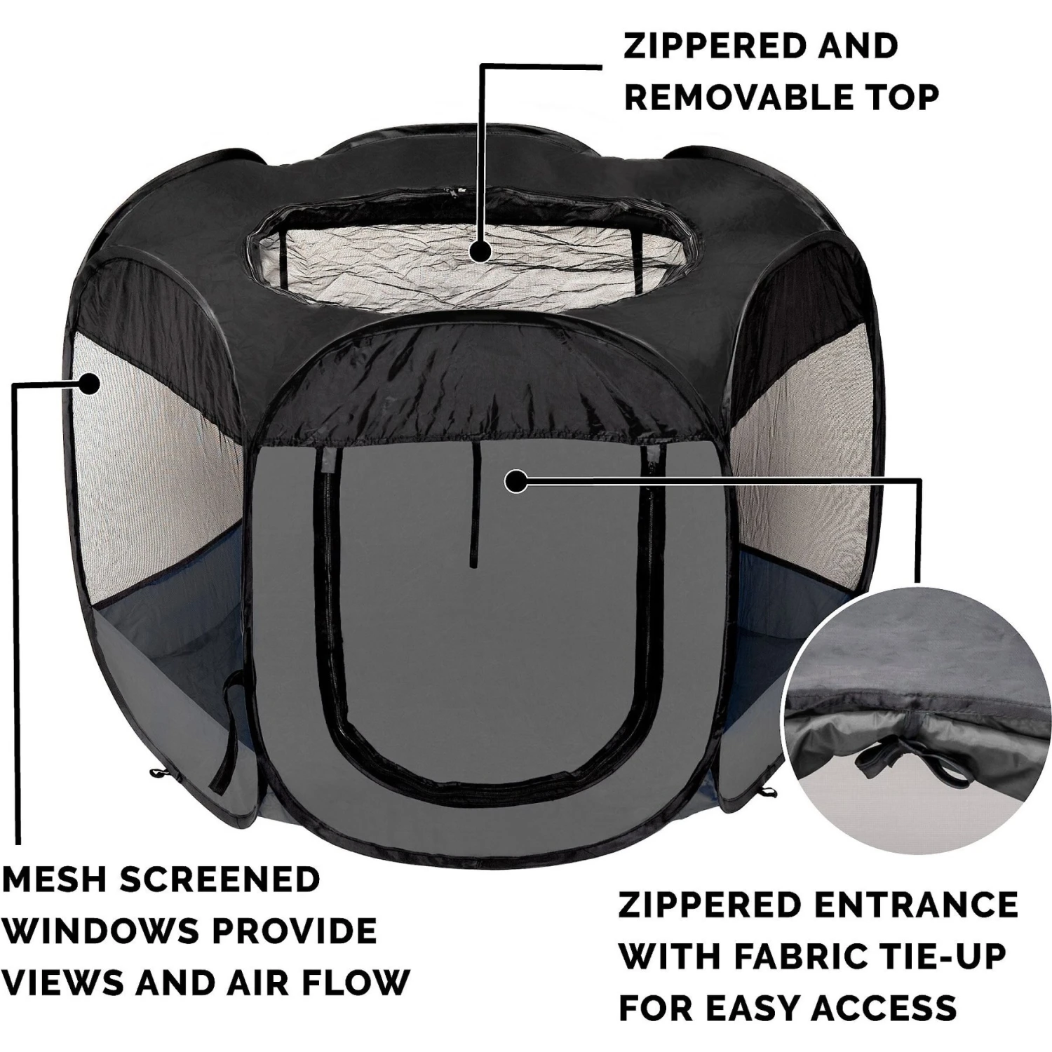 FurHaven Soft-sided Dog & Cat Playpen - Image 5