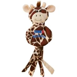 KONG Wubba No Stuff Giraffe Dog Toy, Large