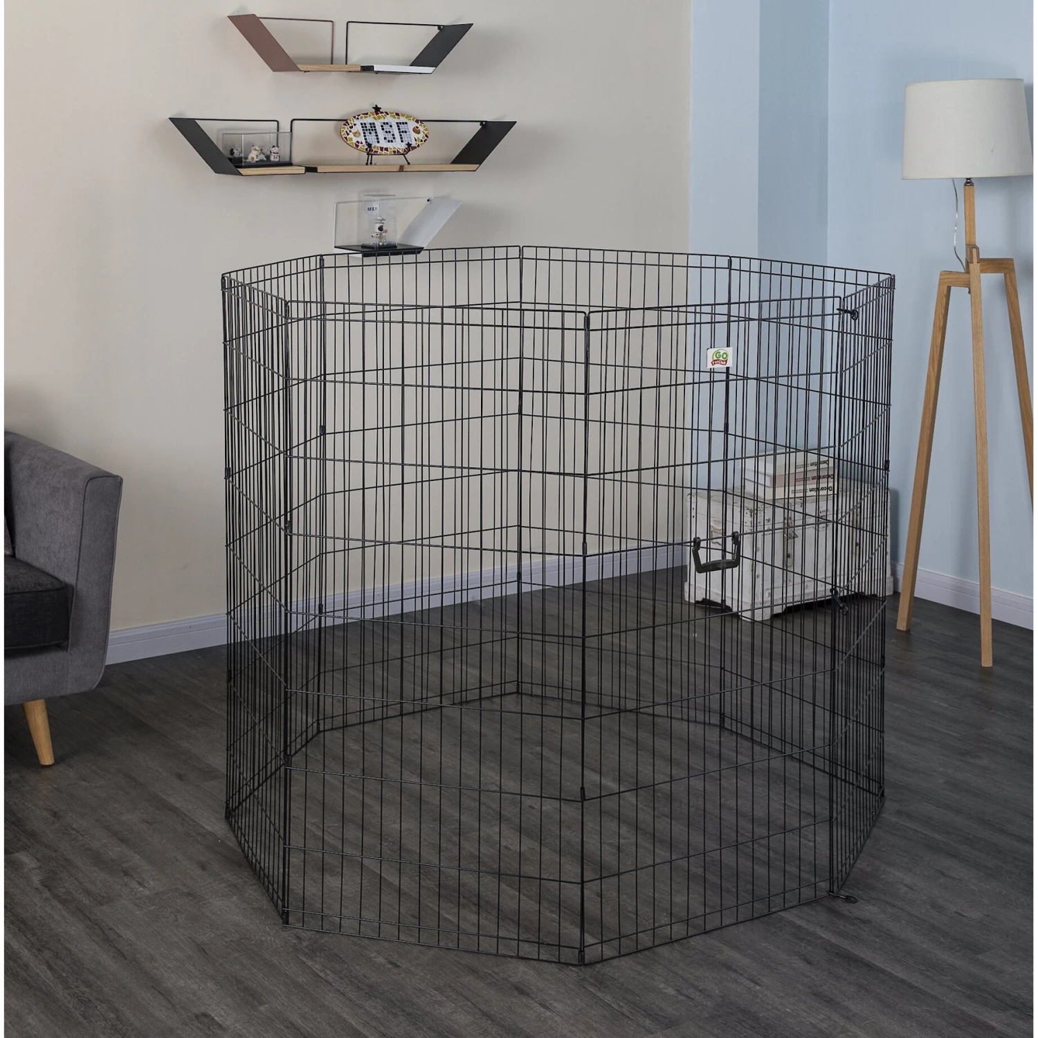Go Pet Club Foldable Wire Dog Exercise Pen - Image 2
