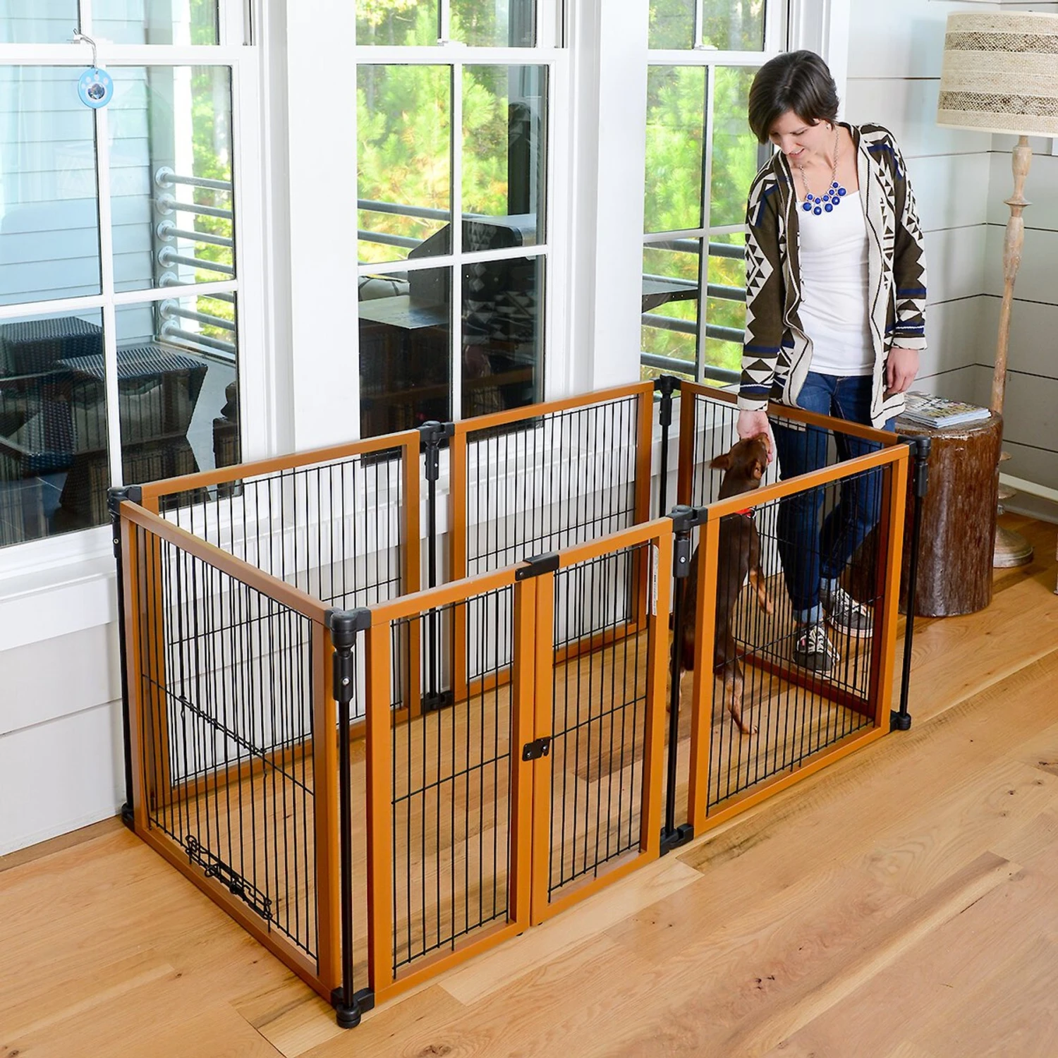 Cardinal Gates Perfect Fit Wire Dog Pen, Brown - Image 3