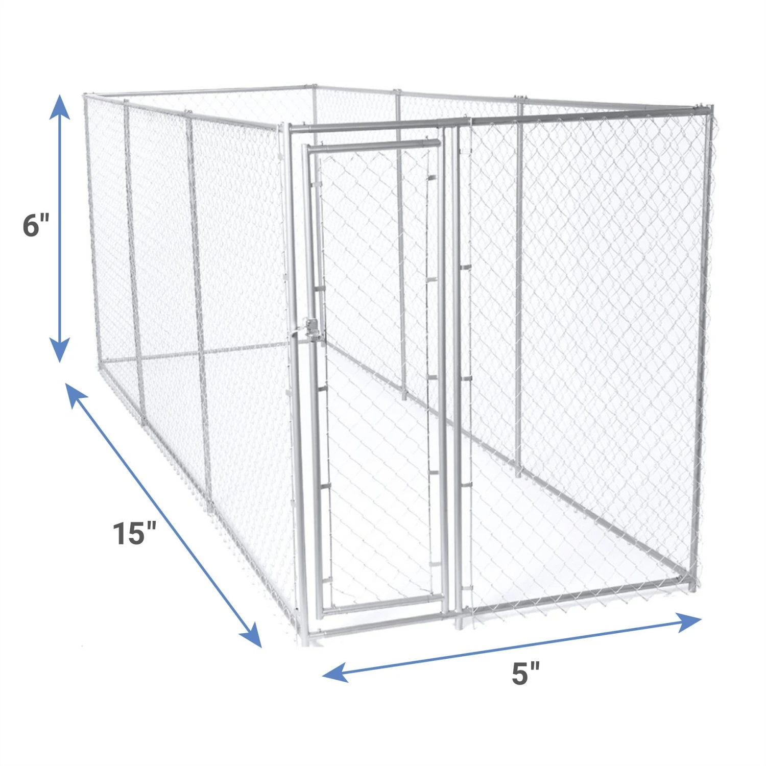 Lucky Dog Chain Link Dog Kennel - Image 2