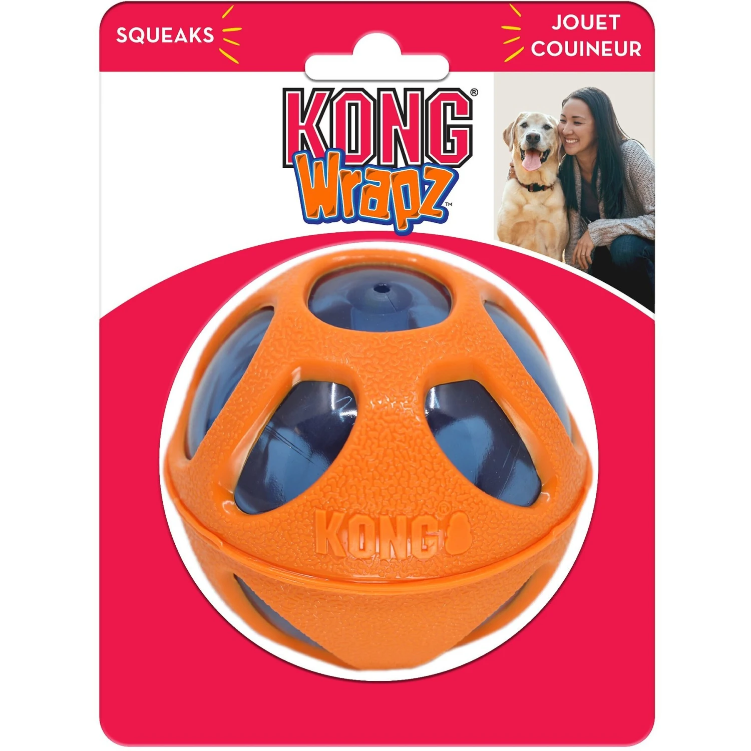 KONG Wrapz Ball Dog Toy - Image 4