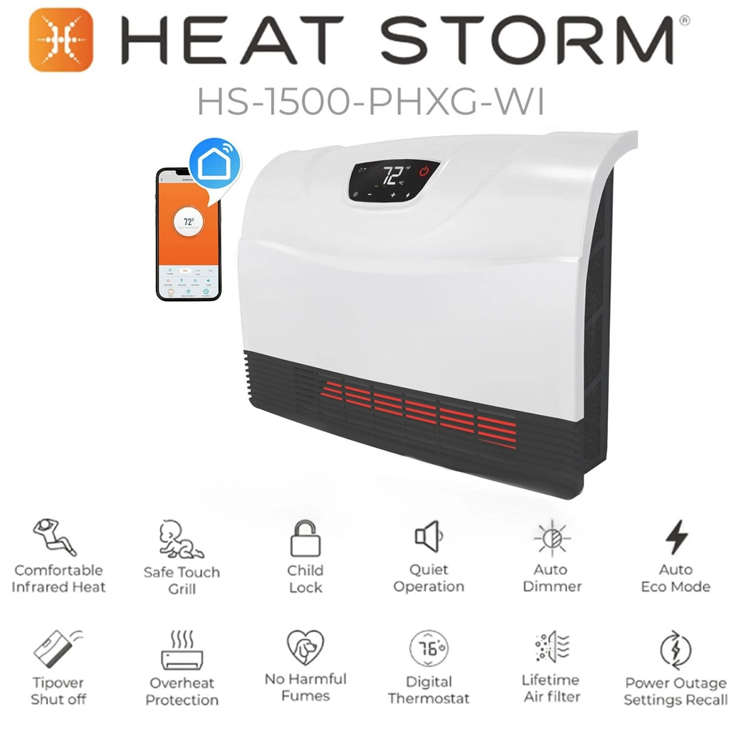 Heat Storm Infrared Smart 1500 Watt WiFi Heater - Image 6