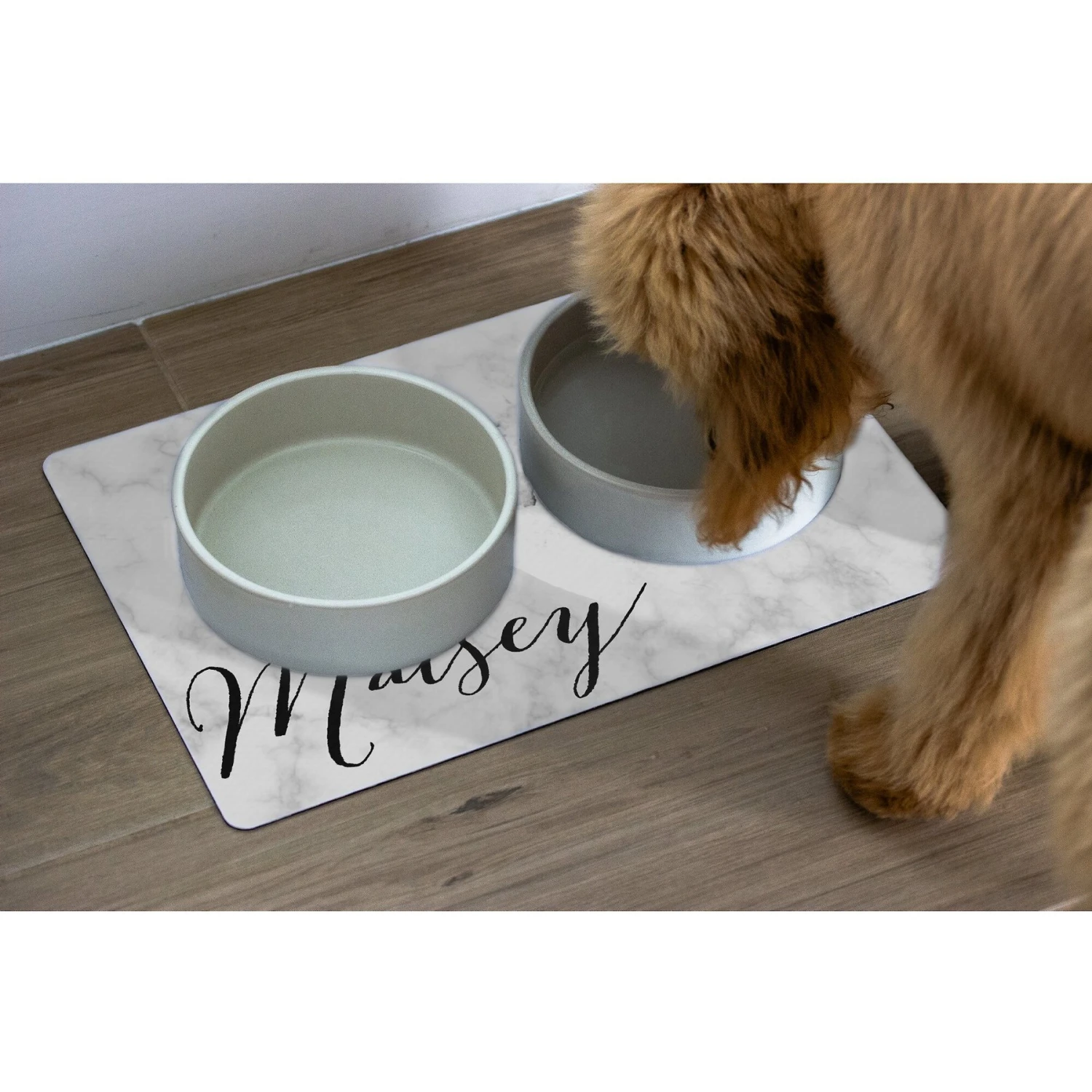 904 Custom Marbled Personalized Dog & Cat Placemat - Image 2
