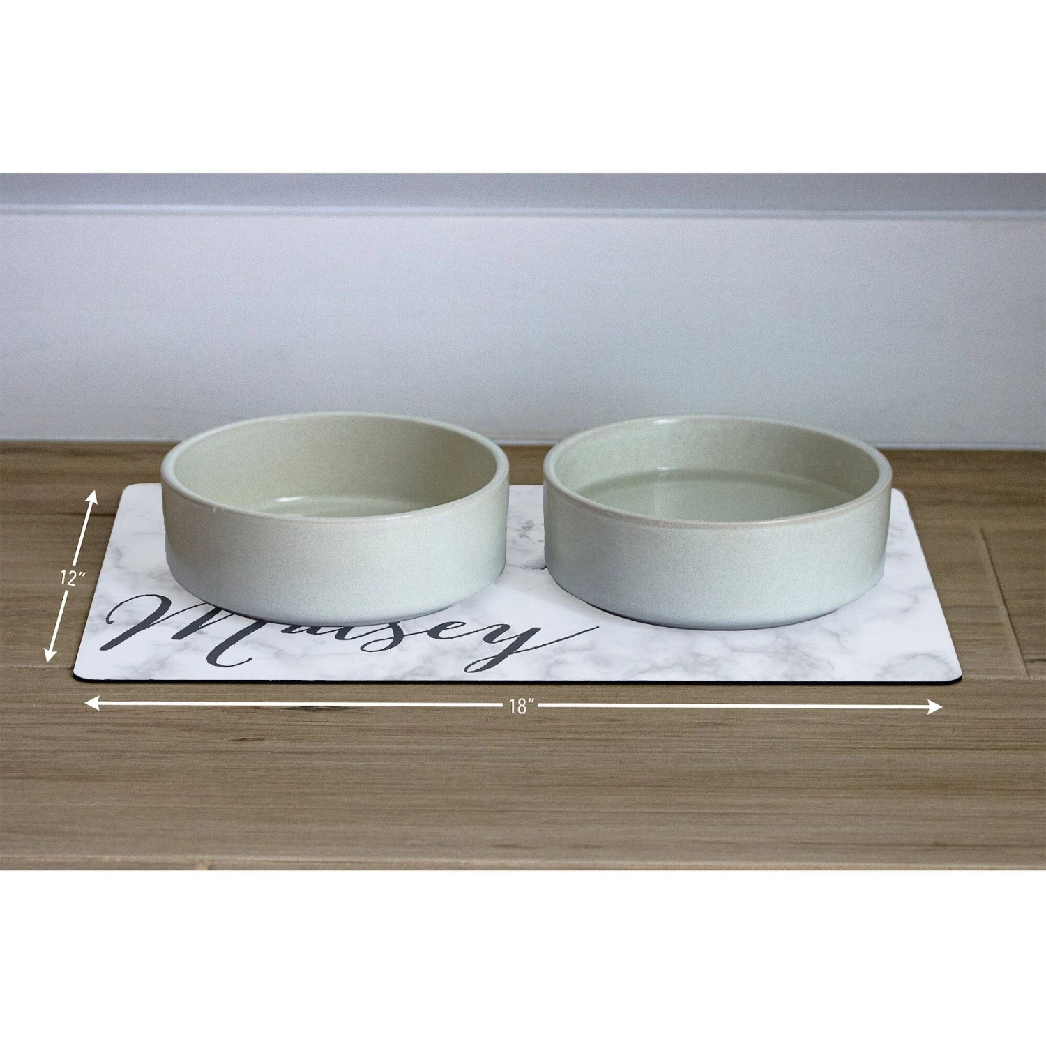 904 Custom Marbled Personalized Dog & Cat Placemat - Image 3