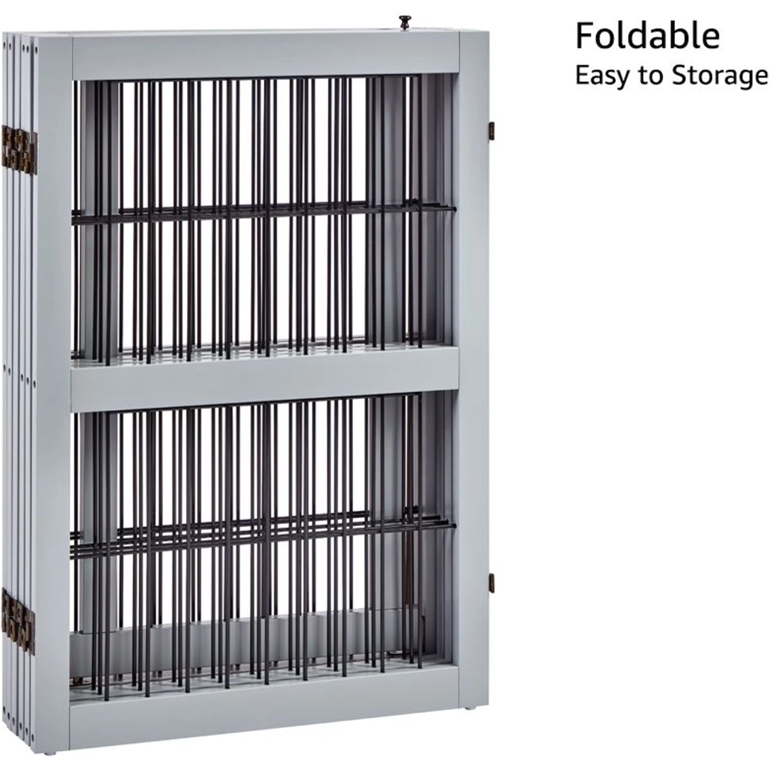 Unipaws 6 Panel Wooden Wire Dog Gate - Image 5