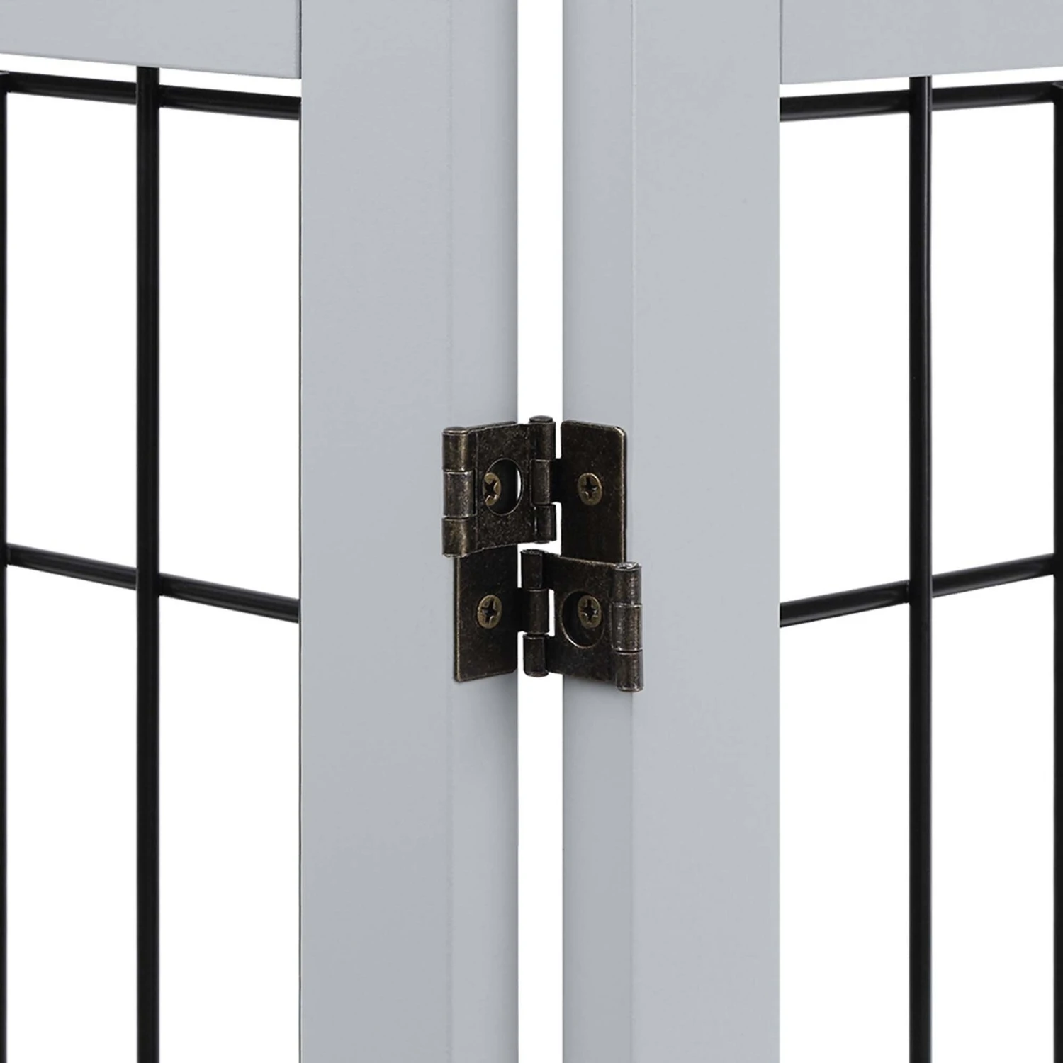 Unipaws 6 Panel Wooden Wire Dog Gate - Image 8