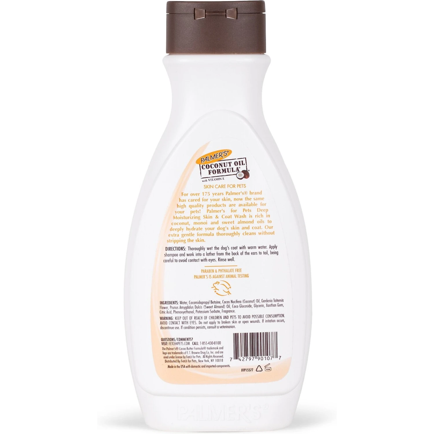 Palmer's For Pets Deep Moisturizing Skin & Coat Wash Dog Shampoo, 16-oz Bottle - Image 3