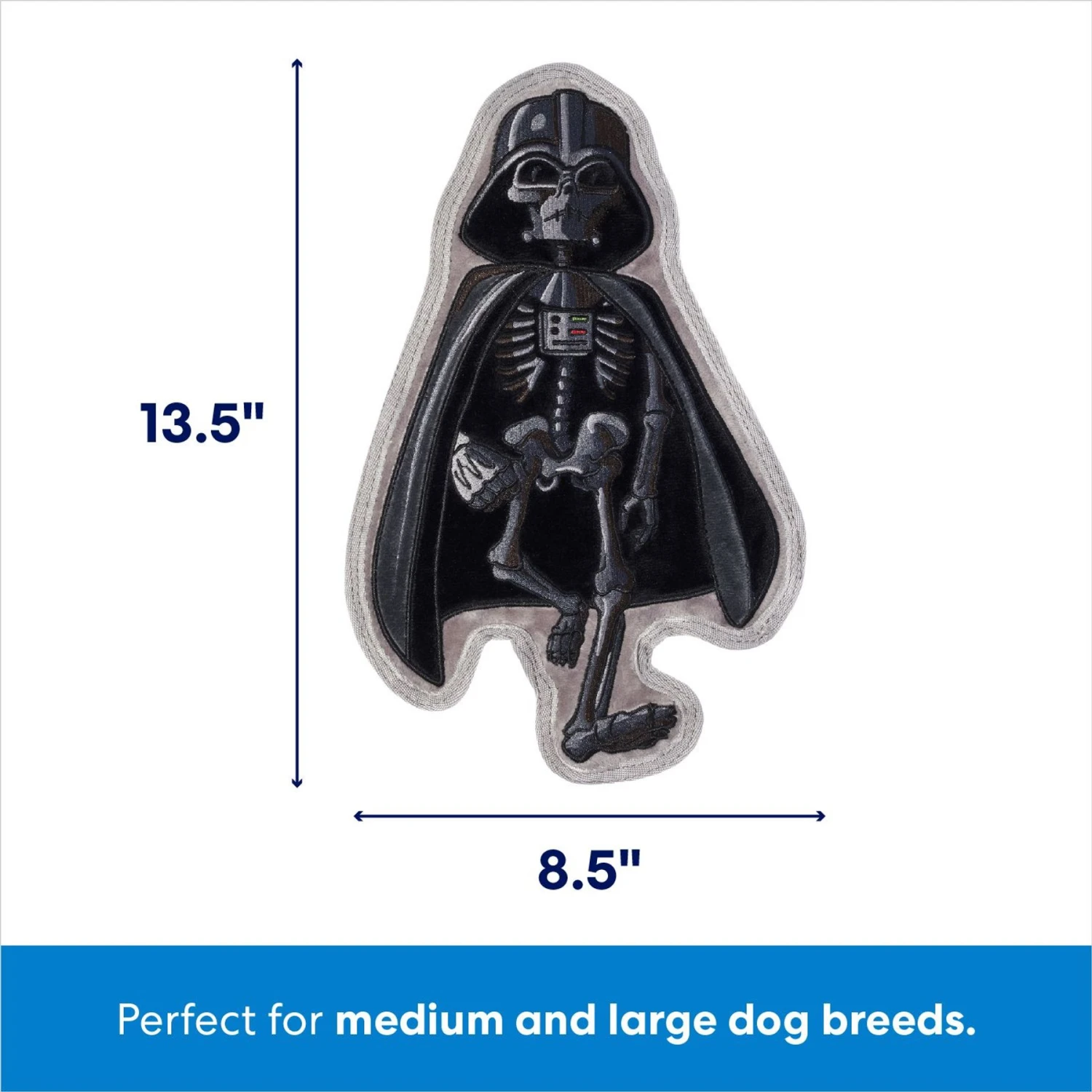 STAR WARS Halloween DARTH VADER Stuffing-Free Flat Plush Squeaky Dog Toy - Image 2