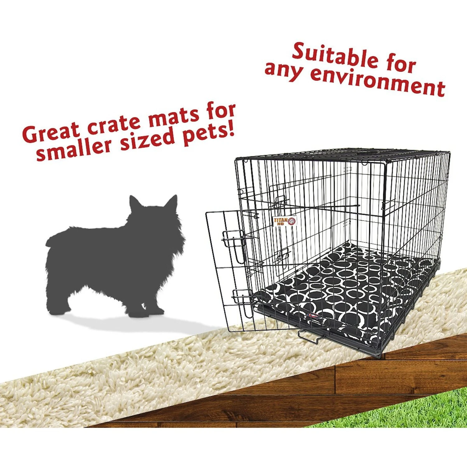 Majestic Pet Fusion Personalized Dog Crate Mat - Image 5