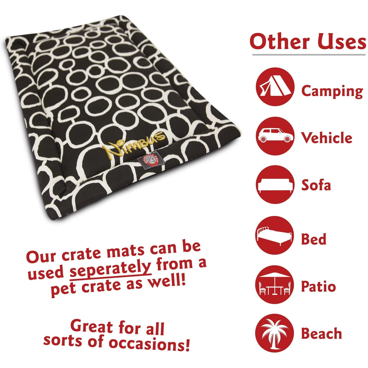 Majestic Pet Fusion Personalized Dog Crate Mat - Image 8