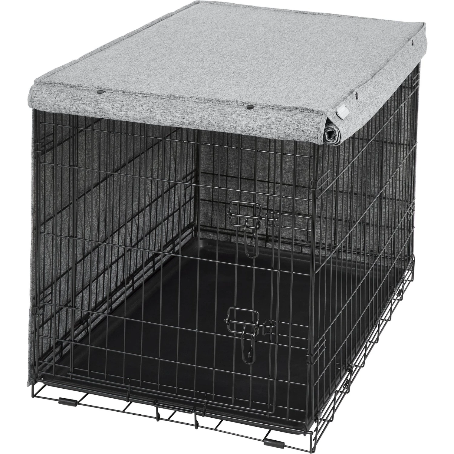 Frisco Faux Linen Dog Crate Cover - Image 5