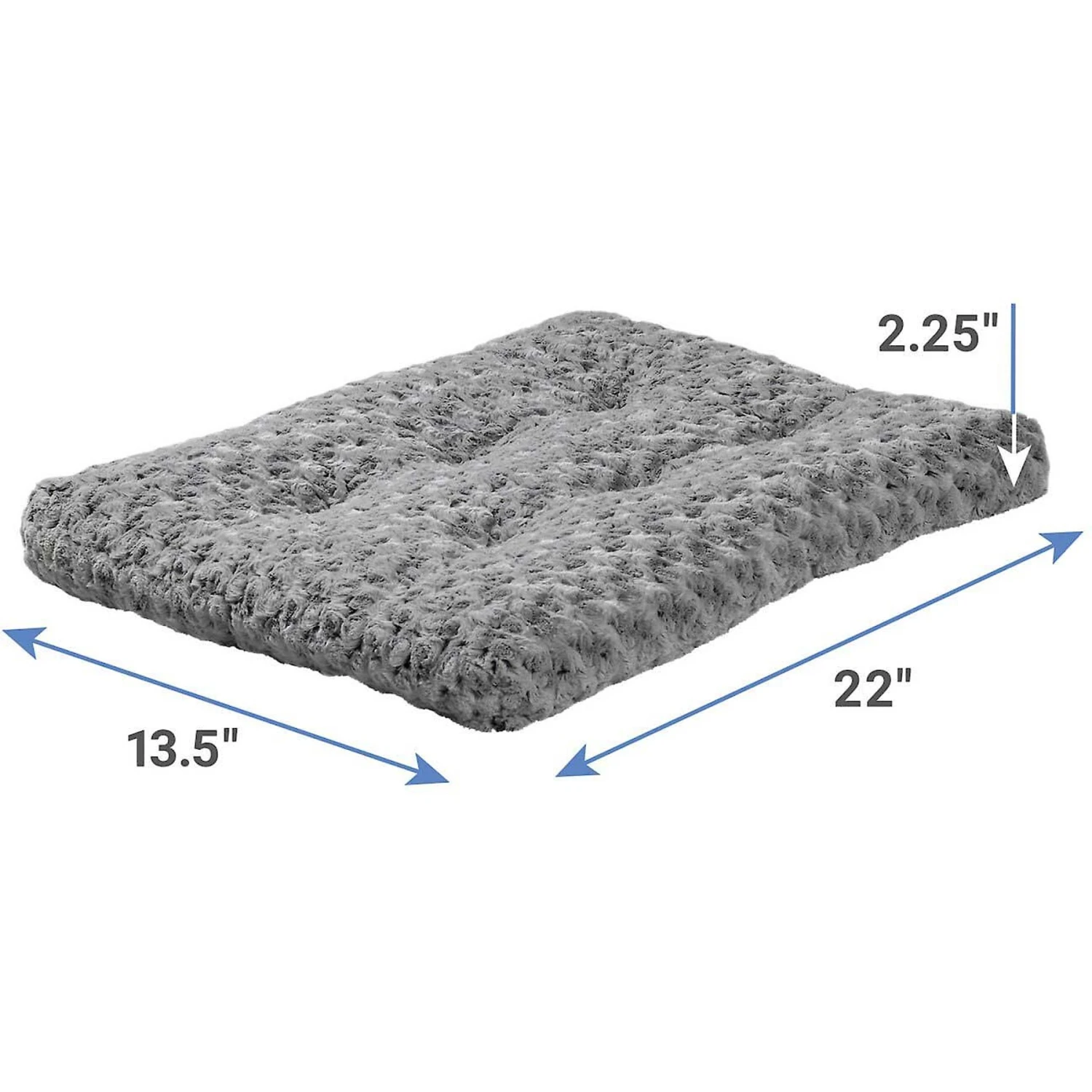 MidWest ICrate Fold & Carry Double Door Collapsible Wire Dog Crate & MidWest Quiet Time Ombre Swirl Dog Crate Mat - Image 7