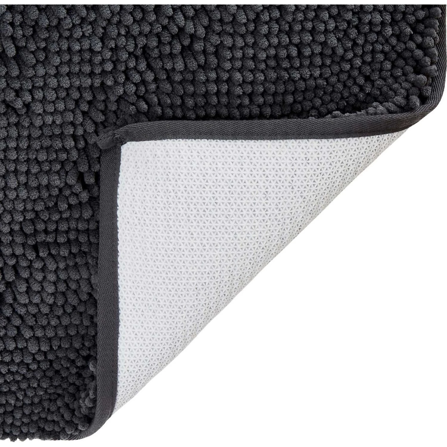 Frisco Microfiber Chenille Shammy Towel & Frisco Microfiber Chenille Paw Print Dog & Cat Mat, Dark Gray - Image 8