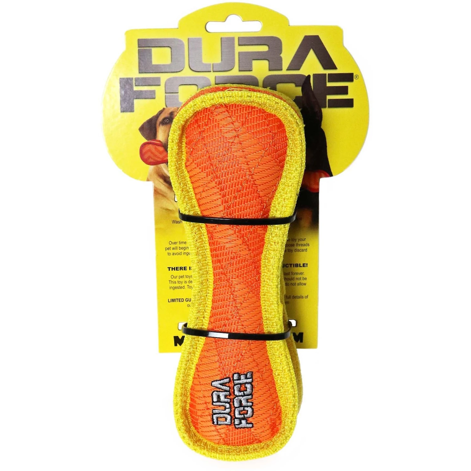 DuraForce Junior Bone Plush Dog Toy - Image 7