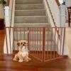 Pet Adobe 3-Panel Freestanding Folding Dog & Cat Gate