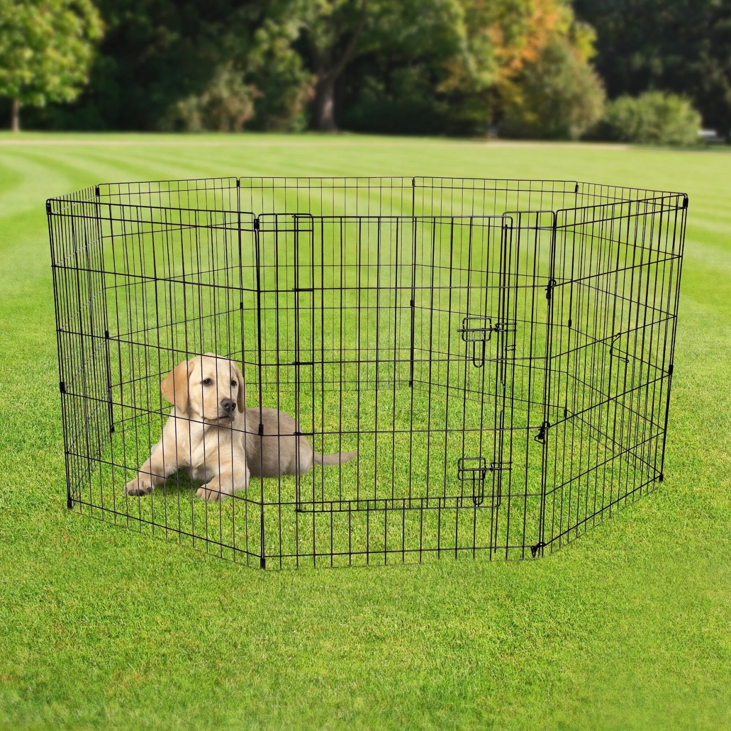 Pet Adobe Folding Puppy Playpen - Image 5