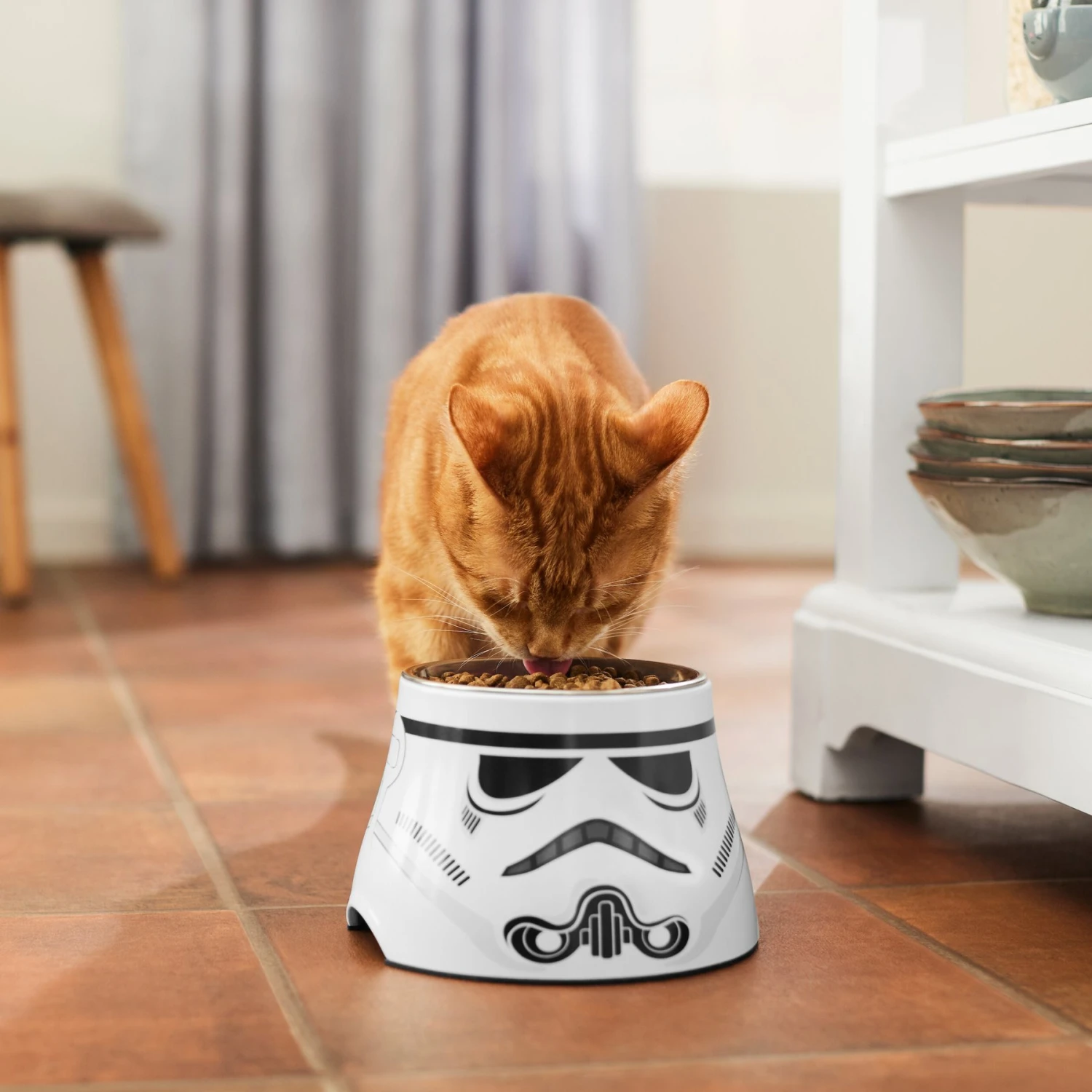 STAR WARS STORMTROOPER Melamine Elevated Stainless Steel Dog & Cat Bowl, 1.5 Cup - Image 4