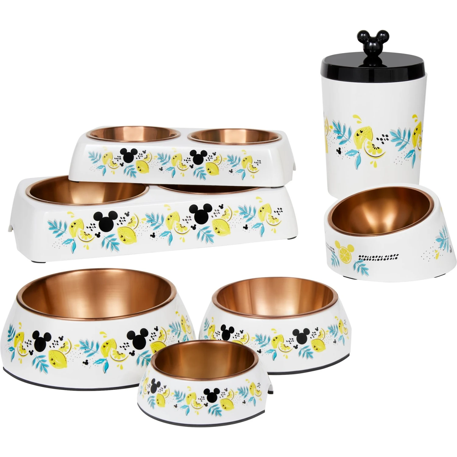 Disney Mickey Mouse Lemon Melamine Dog & Cat Treat Jar - Image 6