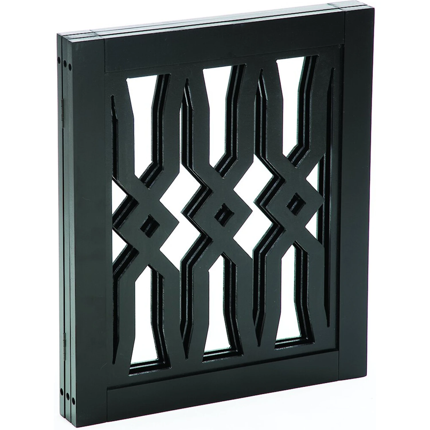 Etna Wood Diamond Twist Design Dog Gate - Image 2