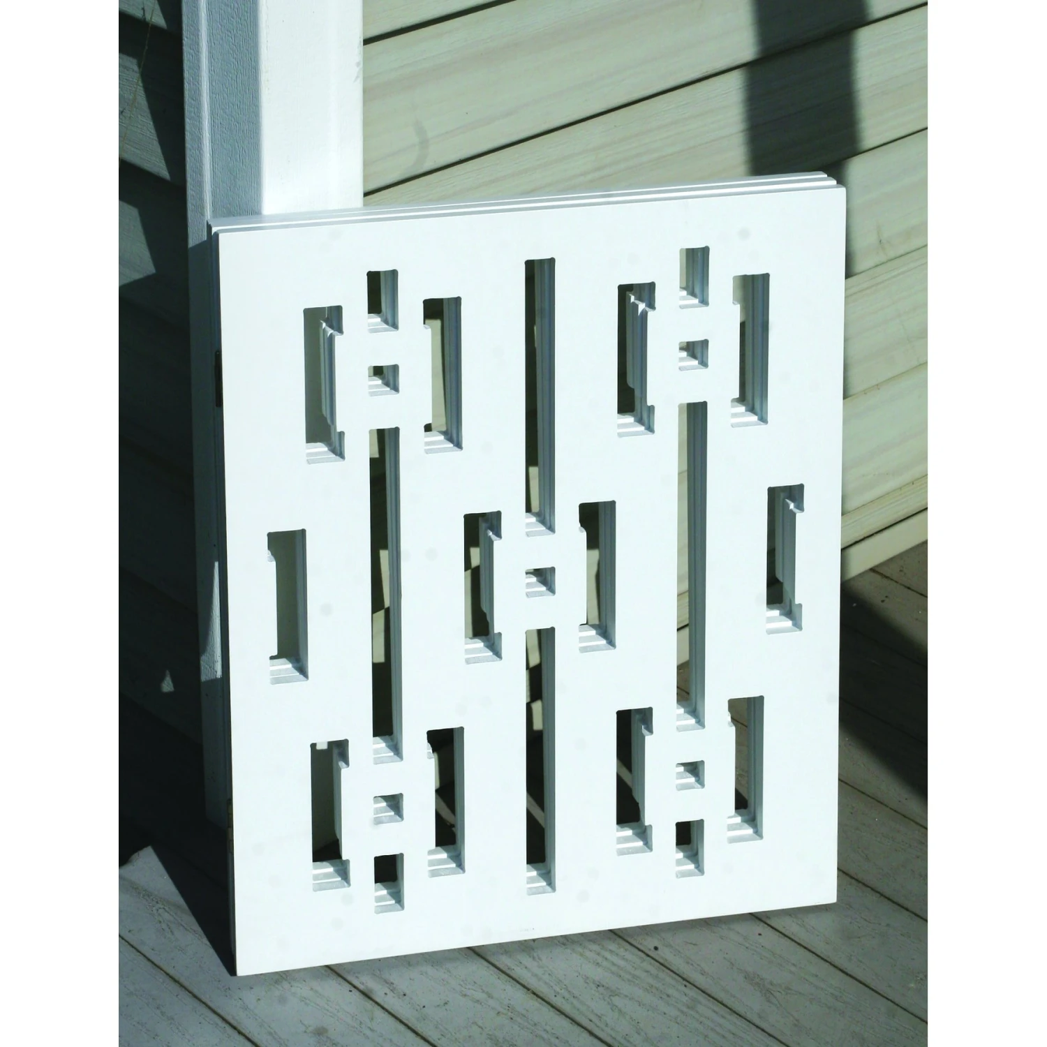 Etna Geometric Design Wood Dog Gate - Image 2