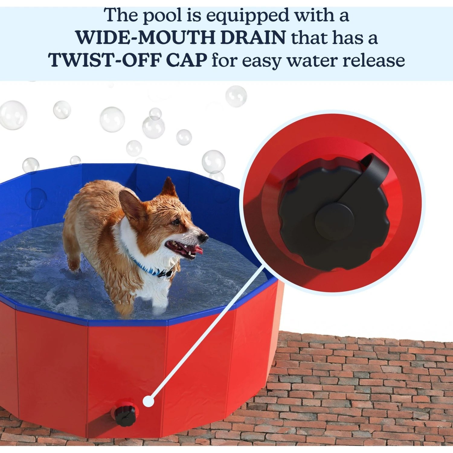 Pet Adobe Dog Swimming Pool & Bath Tub - Image 2