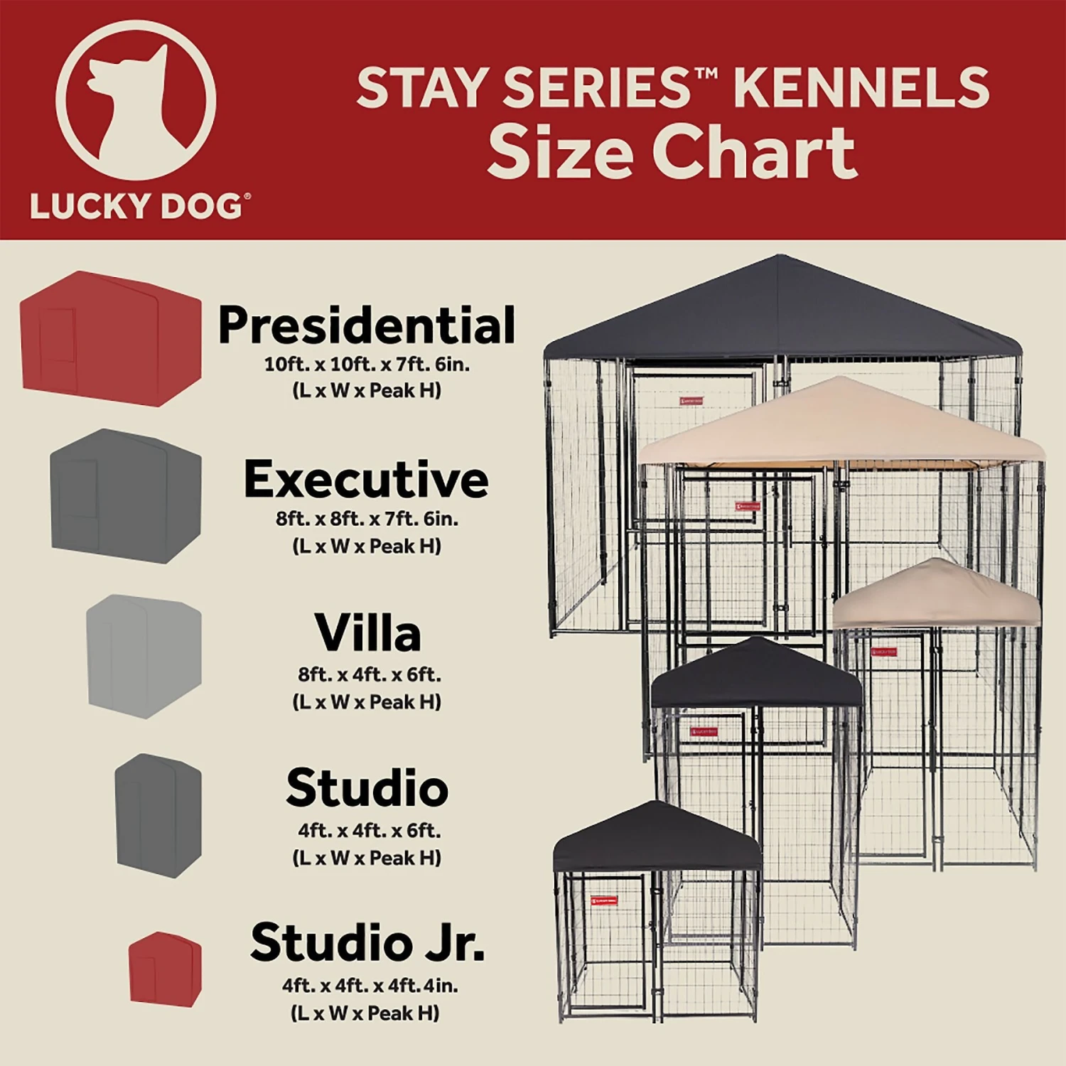 Lucky Dog STAY Series Studio Dog Kennel - Image 7