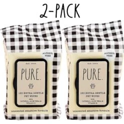 Rae Dunn PURE. Unscented Dog Wipes, 150 Count, 2 Pack