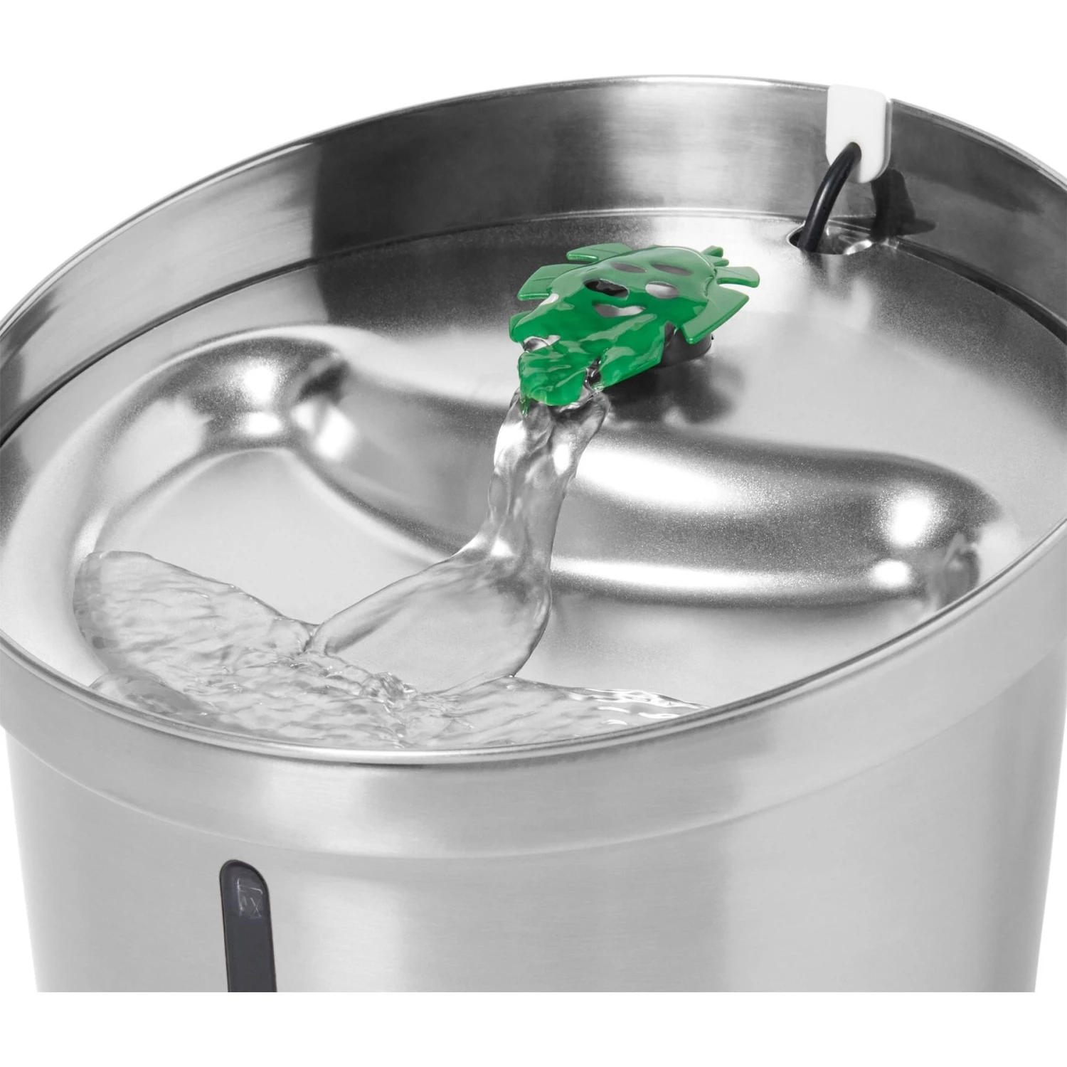 Frisco Stainless Steel Cactus & Leaf Dog & Cat Fountain - Image 3