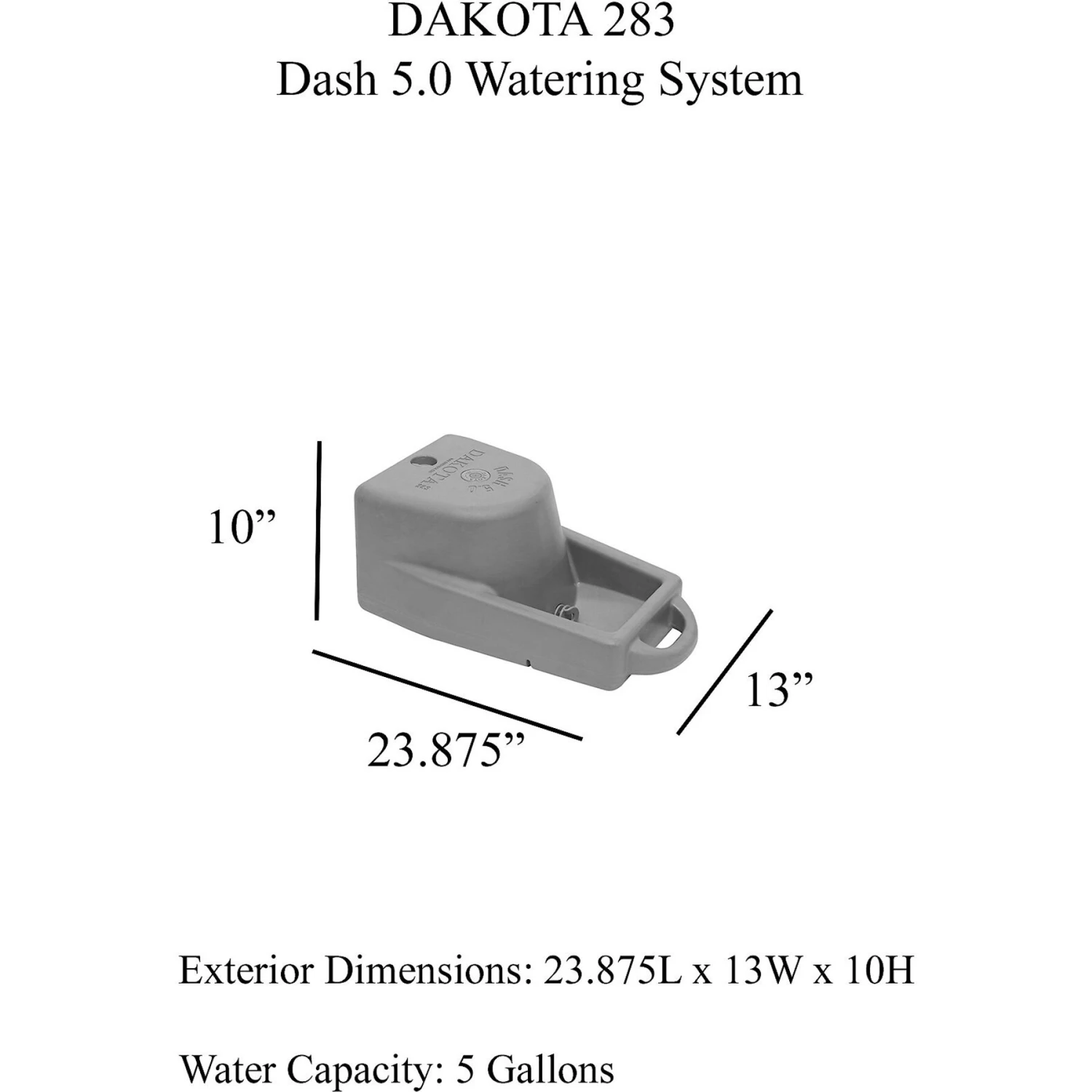 Dakota 283 Dash Dakota Guard Antimicrobial Dog Watering System - Image 2