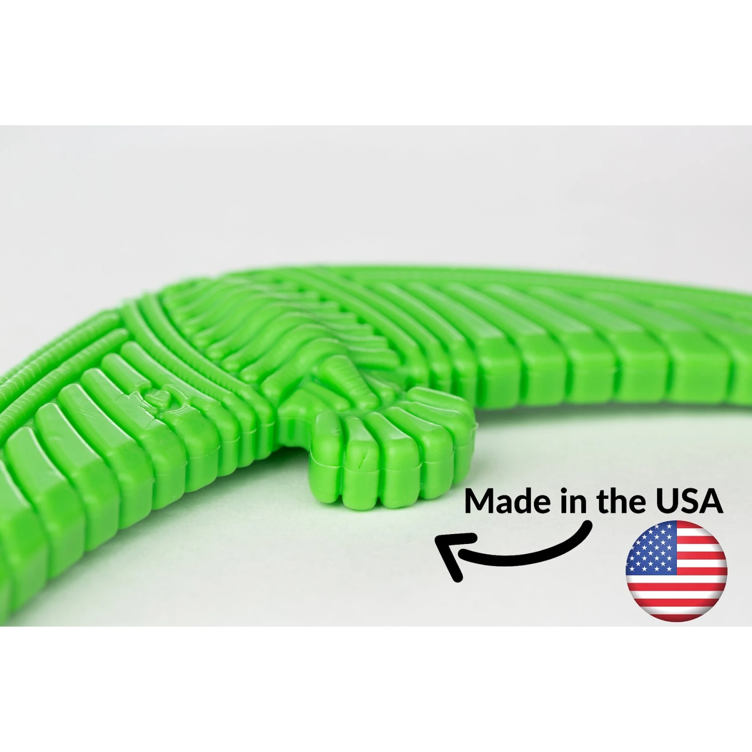 Hugglehounds LeLe Tuffut-Flex Flyer Dog Toy, Green - Image 2